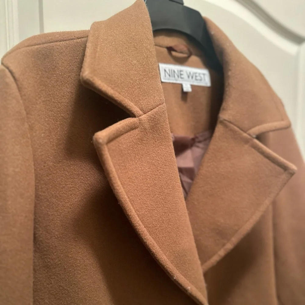 NWT Women’s Nine West Camel Trench Coat - Picture 9 of 14
